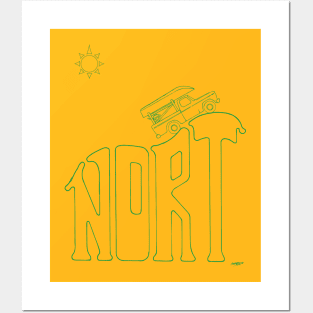 Nort Green Line Art Posters and Art